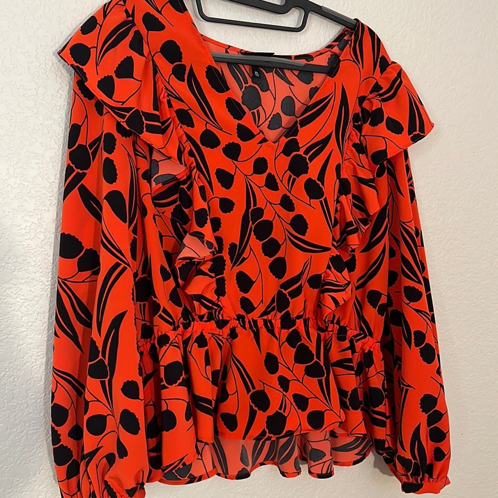 Red blouse